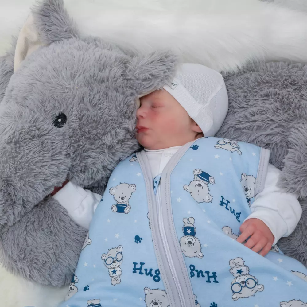 ESITO Spací pytel Teddy bears šedý