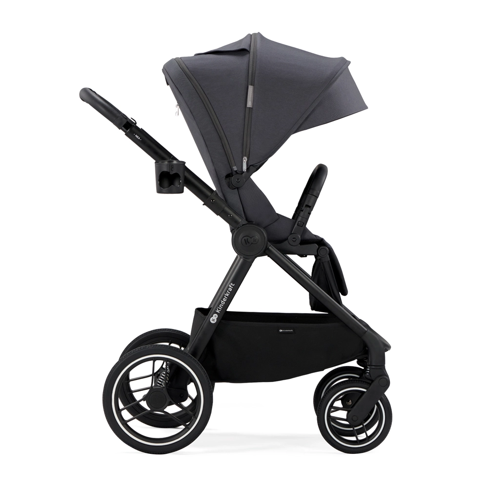 KINDERKRAFT SELECT Kočárek kombinovaný Nea 2v1 Deep Grey, Premium