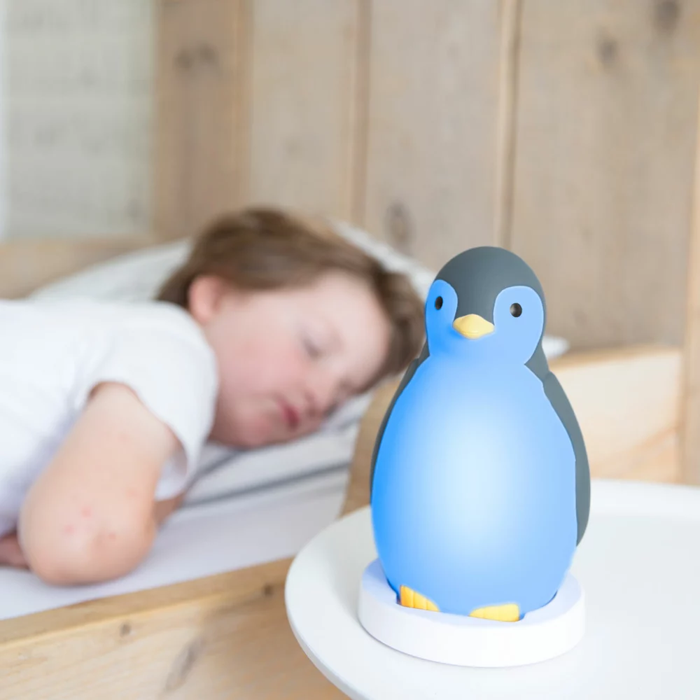 ZAZU Tučňák PAM šedý - sleeptrainer s bezdrátovým reproduktorem