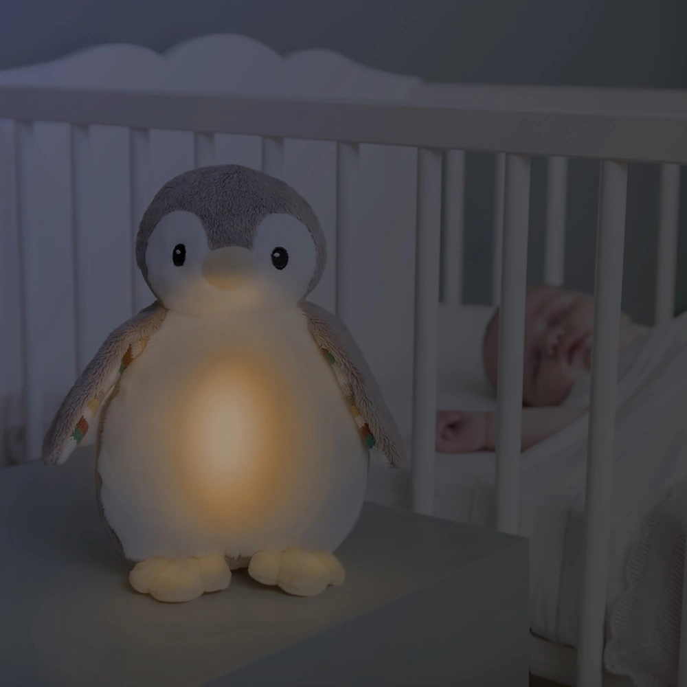ZAZU Tučňák PHOEBE - Šumící zvířátko s nočním světlem a hlasovým rekordérem