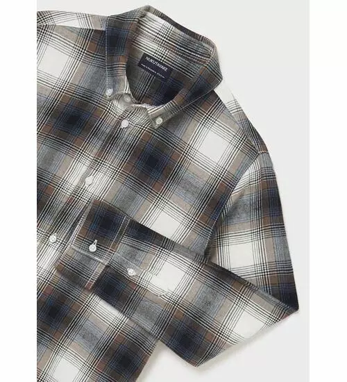 Chlapecká kostkovaná košile s dlouhým rukávem Mayoral 7168-90