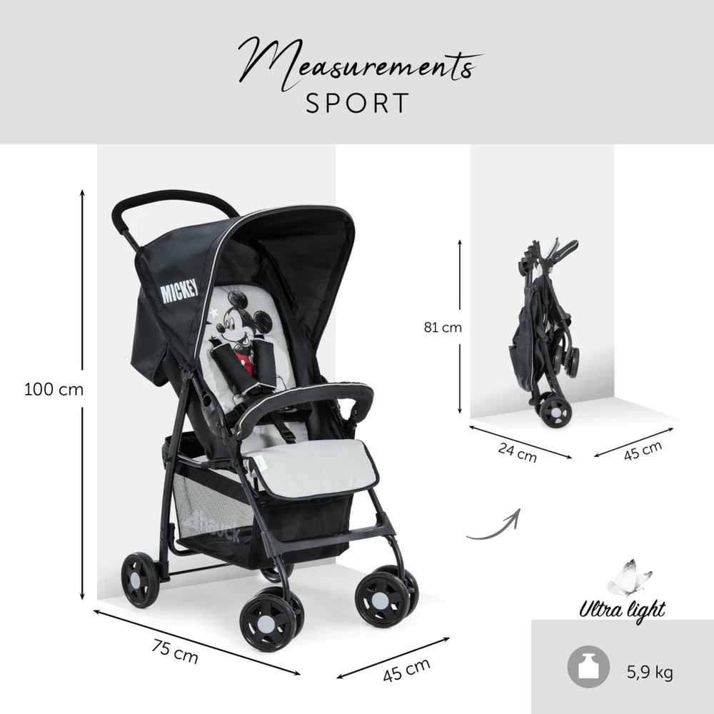 Hauck Sportovní kočárek Sport Mickey Stars