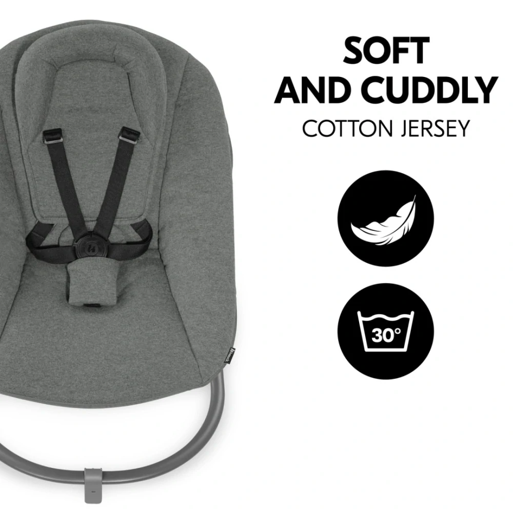 Hauck Křesílko Alpha Bouncer Premium Dark Grey k židli Alpha+/Beta+