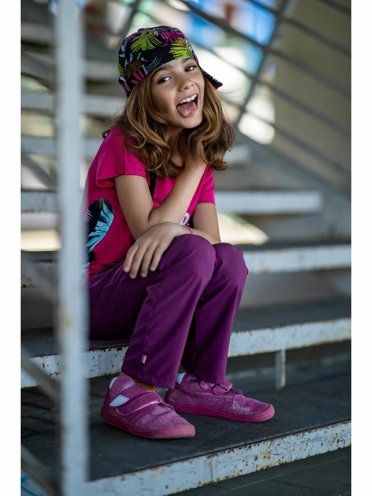 Dětské funkční kalhoty Unuo Action Ostružinová velikost 122/128