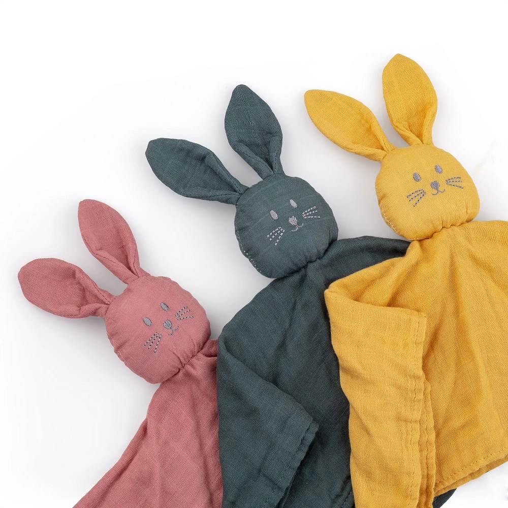 PETITE&MARS Mazlíček bambusový mušelínový Hugo Misty Green 0m+