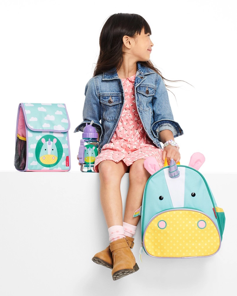 SKIP HOP Zoo Hrnek s brčkem PP bez PVC a BPA Jednorožec 12 m+