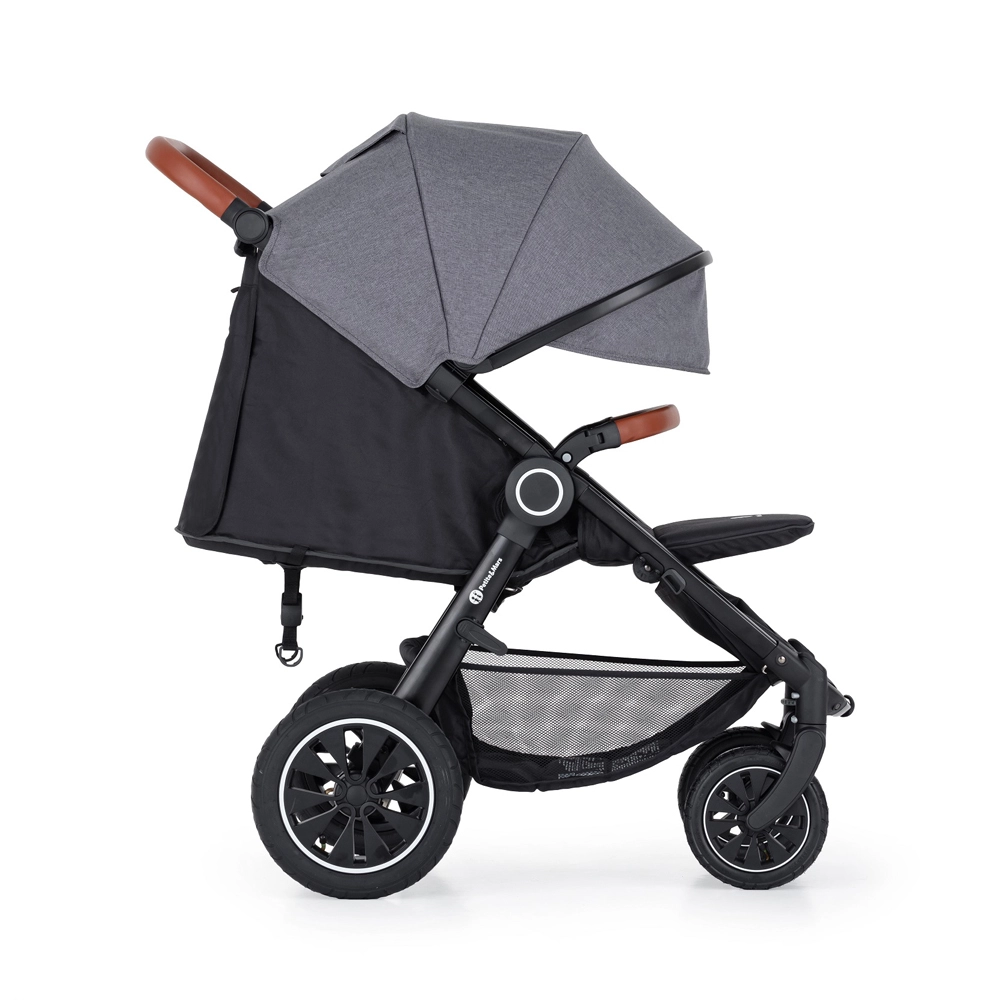 PETITE&MARS Kočárek sportovní Street+ Air Oak Ultimate Grey Complete, nánožník + odrážedlo Uniq Pink