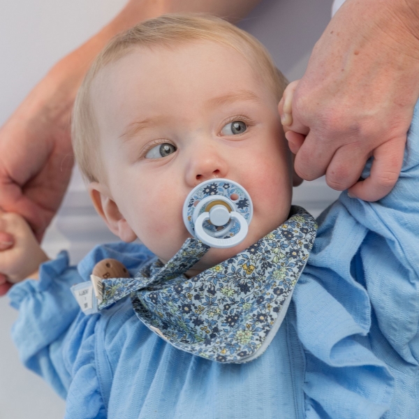 BIBS Liberty krabička na dudlíky Baby Blue