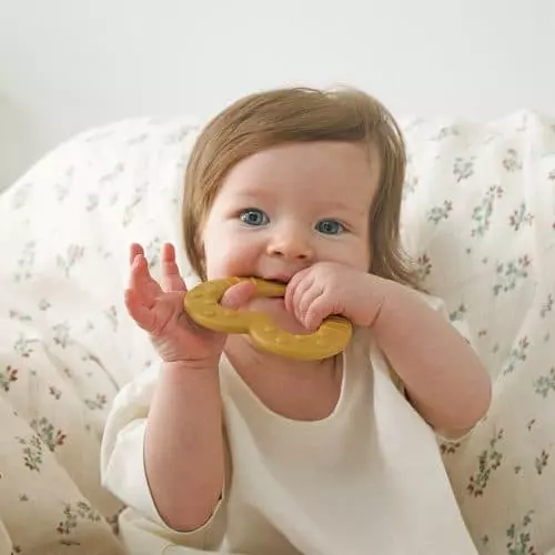 BIBS Baby Bitie kousátko / Heart Pink Plum