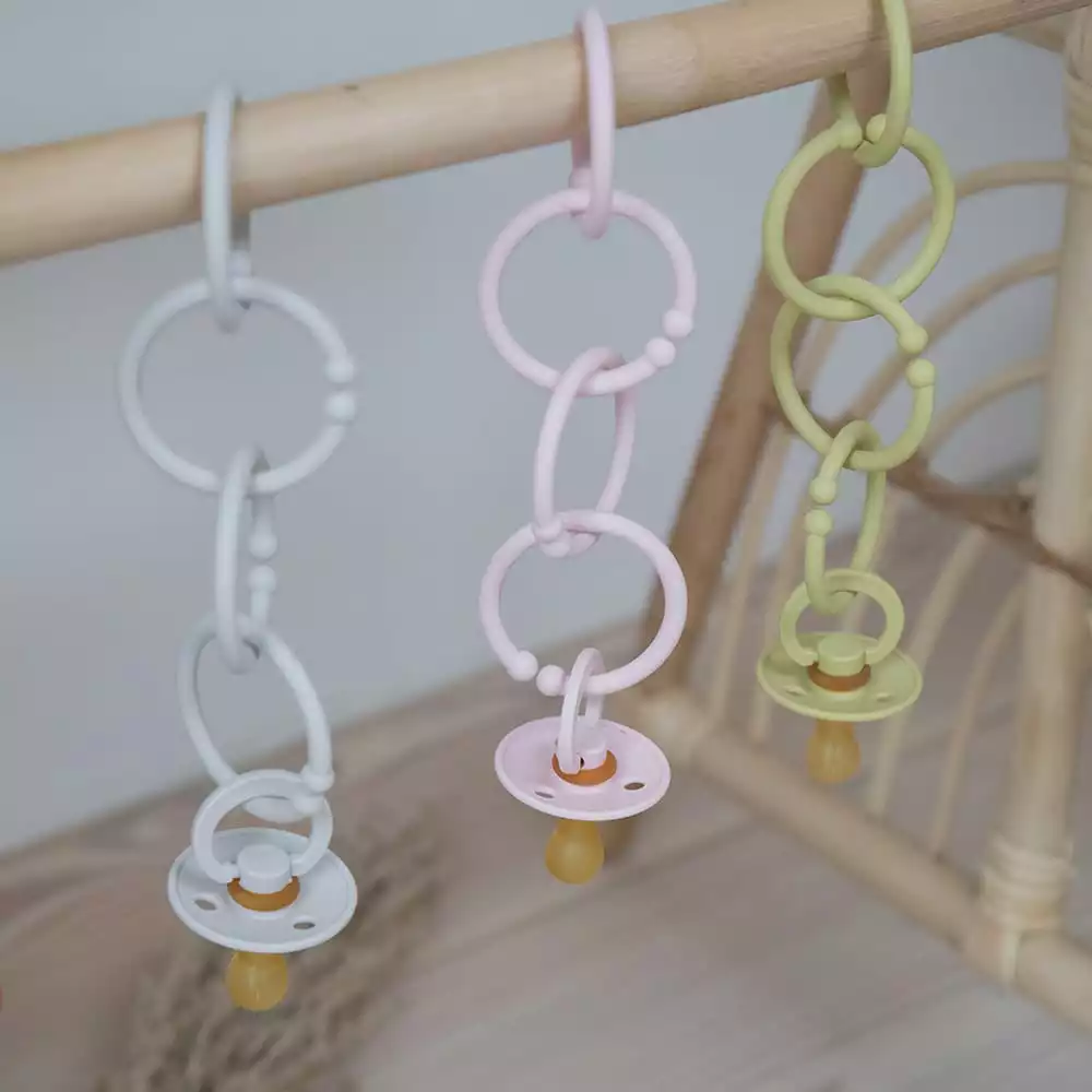 BIBS kroužky Loops 12ks Haze/Meadow/Blossom