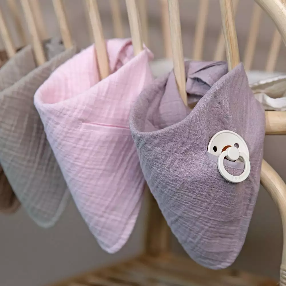 BIBS Bandana mušelínový slintáček z BIO bavlny – Petrol