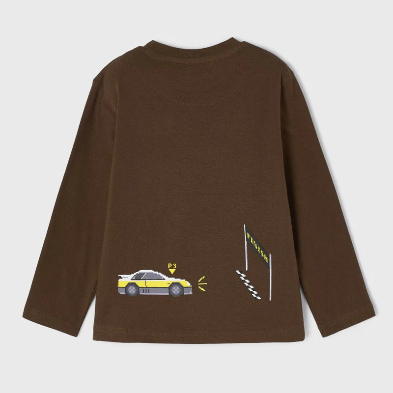 Chlapecké triko motor team s dlouhým rukávem Mayoral 4008-34 velikost 134