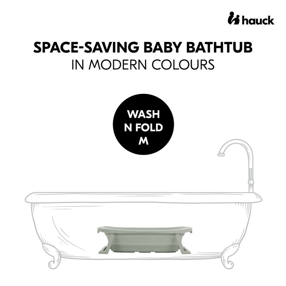 Hauck Vanička skládací Wash N Fold, sage