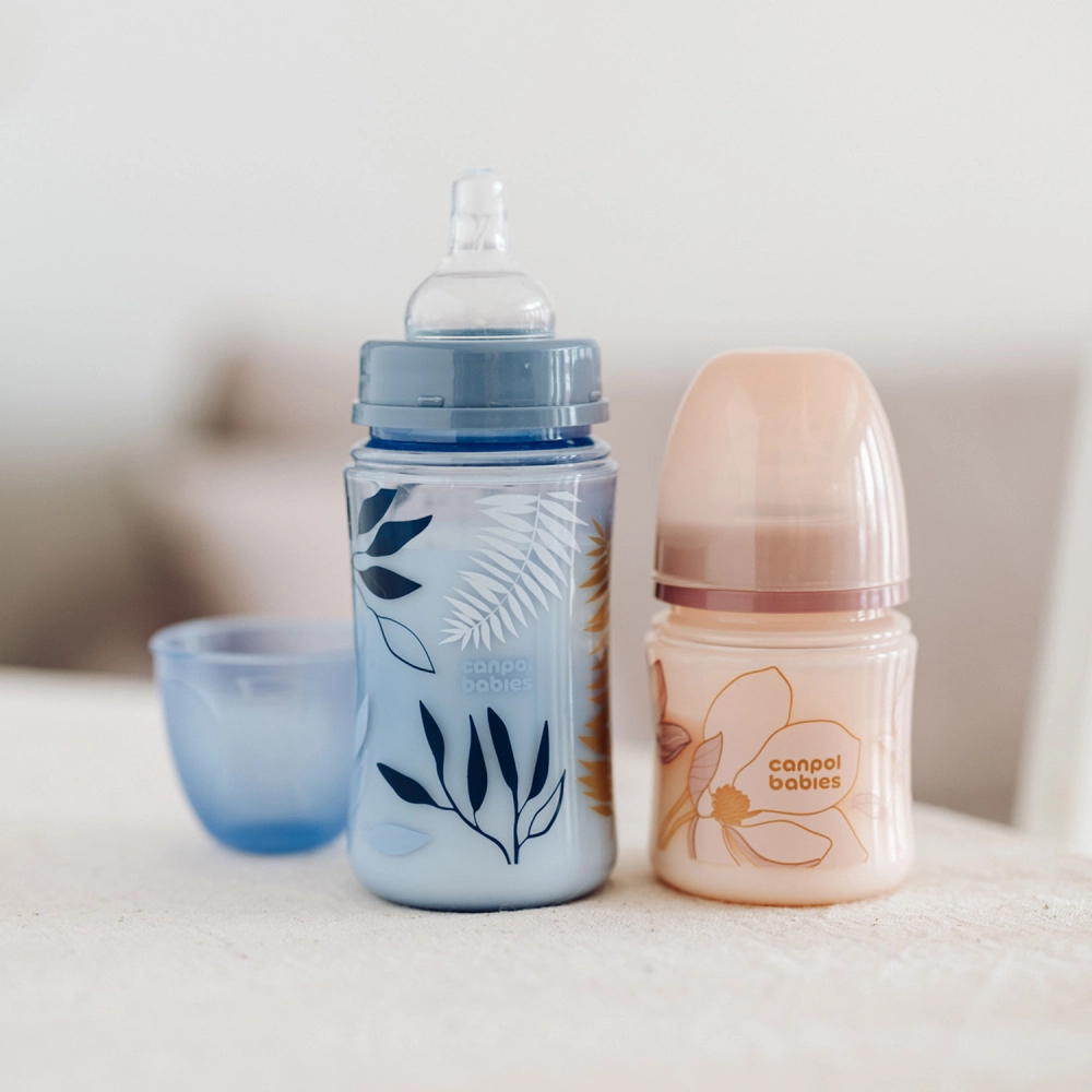 Canpol babies Antikoliková lahev EasyStart GOLD 120ml modrá