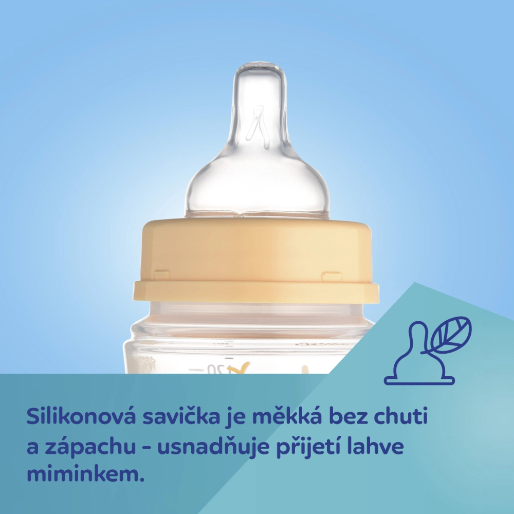 Canpol babies Antikoliková lahev EasyStart MOUNTAINS 240ml béžová