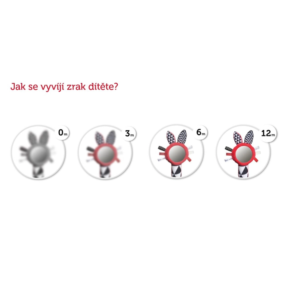 Canpol babies Kontrastní závěsná hračka s klipem SENSORY