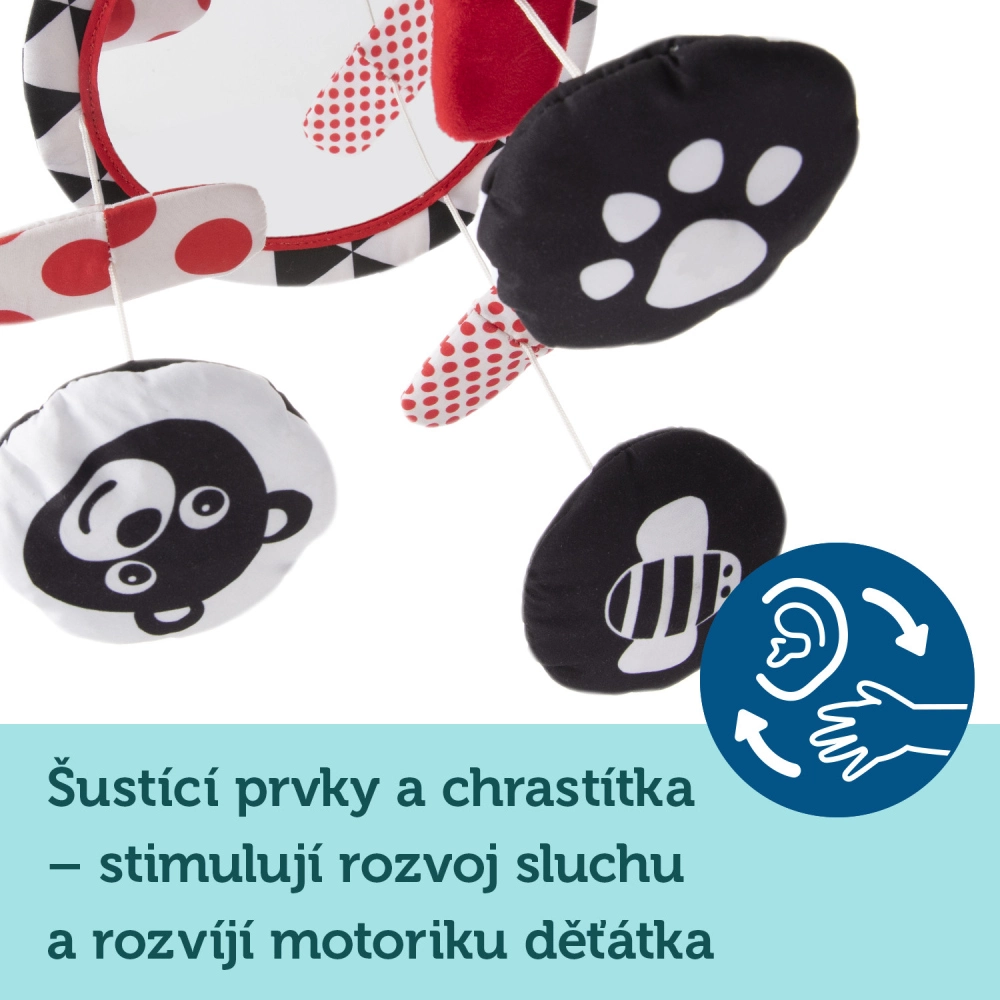 Canpol babies Kontrastní plyšový kolotoč s melodiemi SENSORY