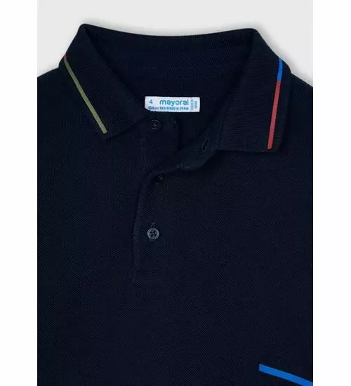 Chlapecké triko polo s límečkem Mayoral tmavě modré 4157-91 velikost 122