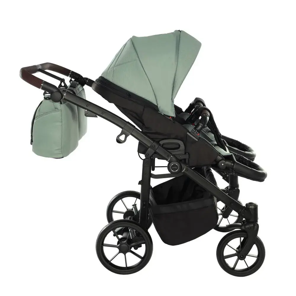 Kočárek pro dvojčata Jasmine Duo Life 01 Green