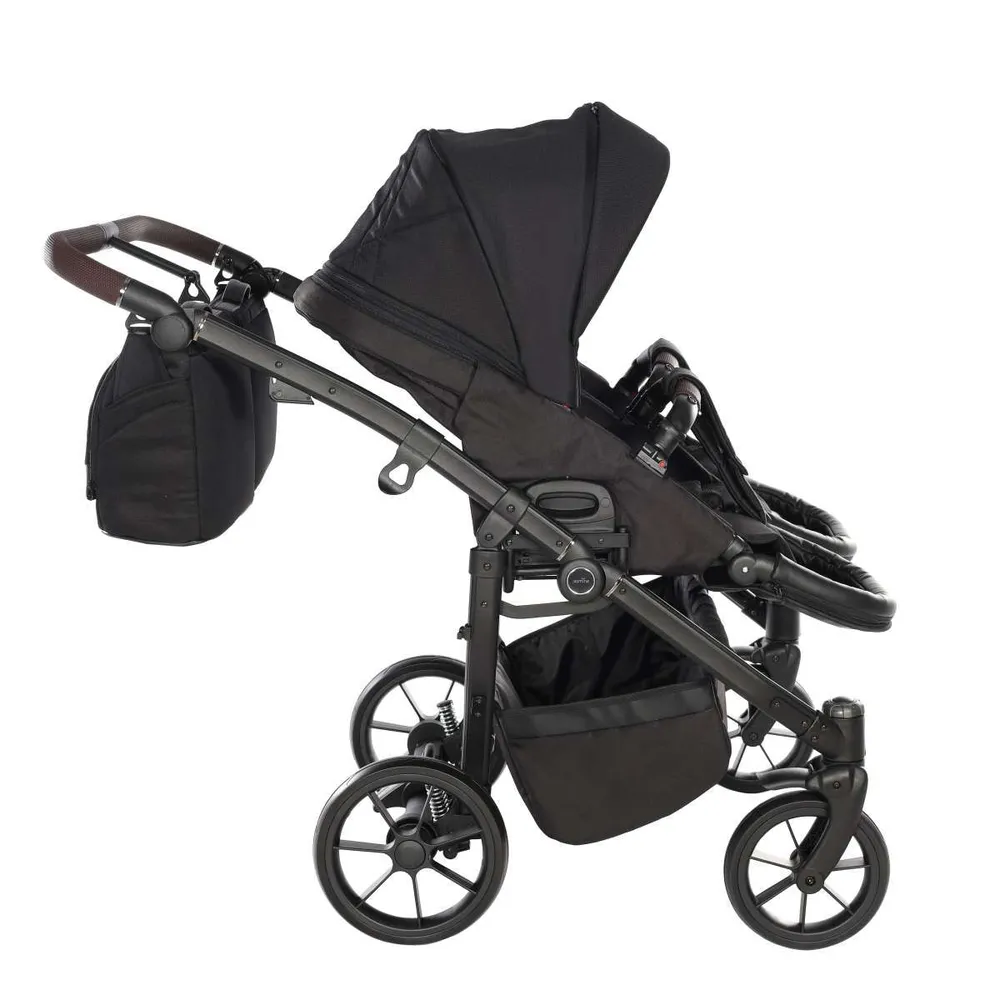 Kočárek pro dvojčata Jasmine Duo Life 03 Black
