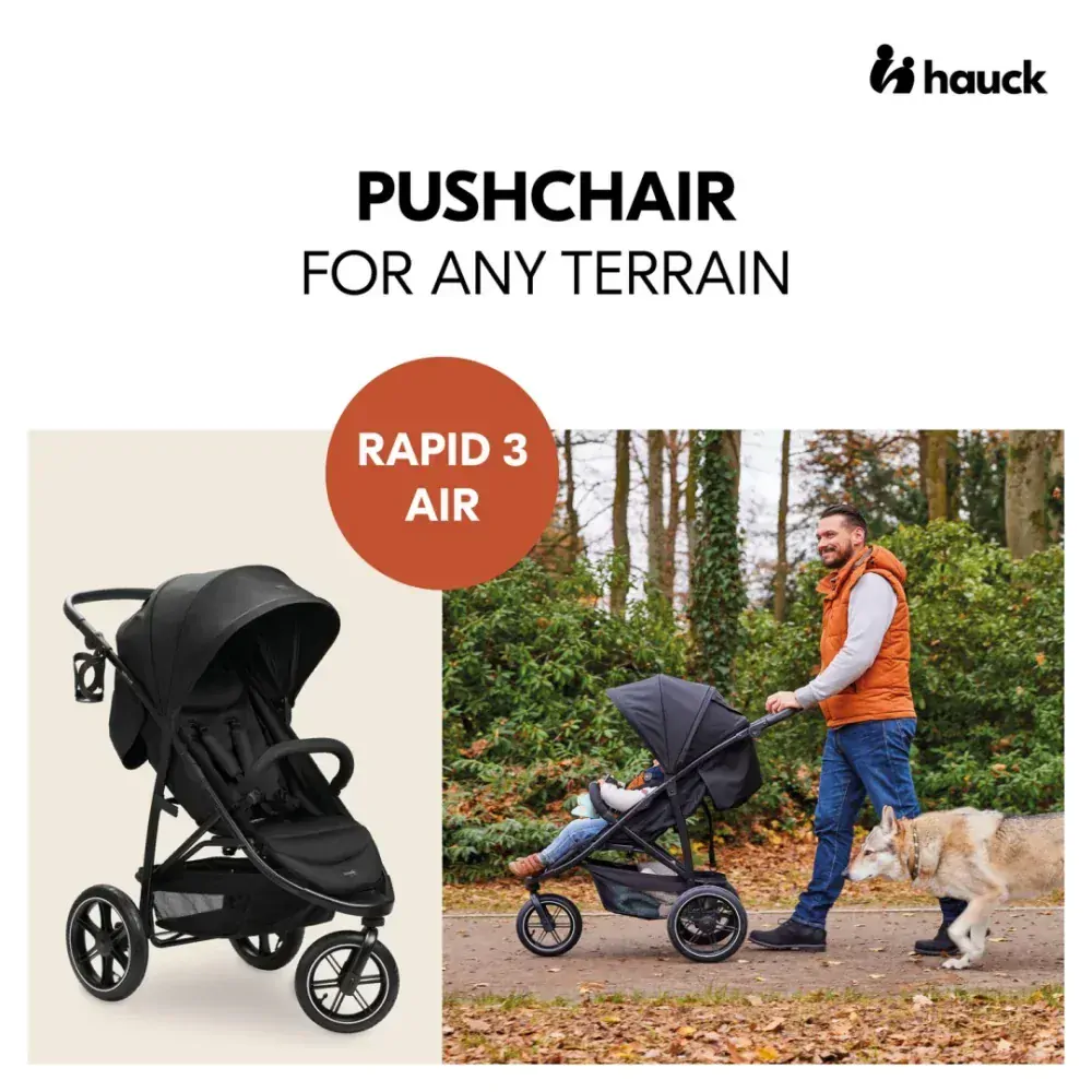 Hauck Sporťák Rapid 3 AIR black