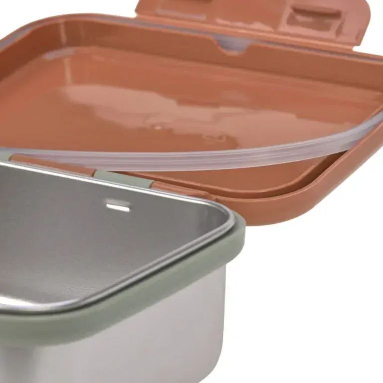 Krabička na svačinu Lässig Lunchbox Stainless steel Happy Prints caramel