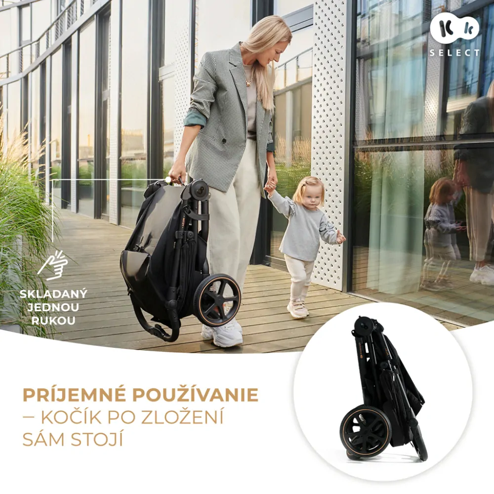 KINDERKRAFT SELECT Kočárek sportovní Mitzy Ink Black