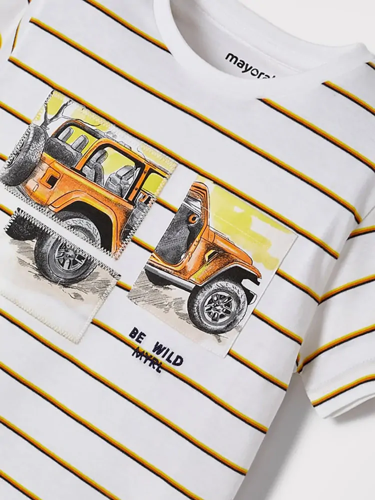 Chlapecké triko krátký rukáv  auto Mayoral 3004-42