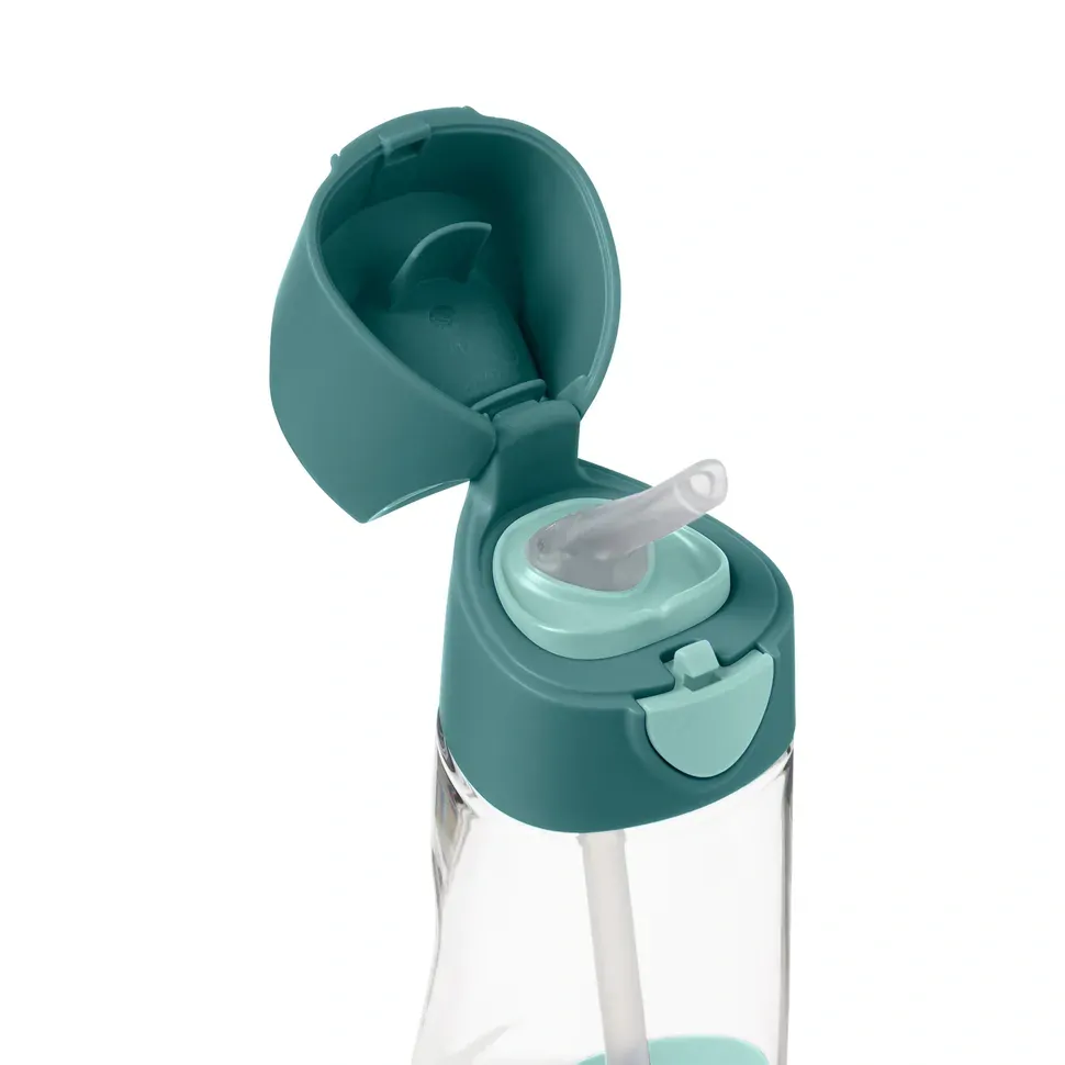 b.box Lahev na pití s brčkem 450 ml - Emerald Forest