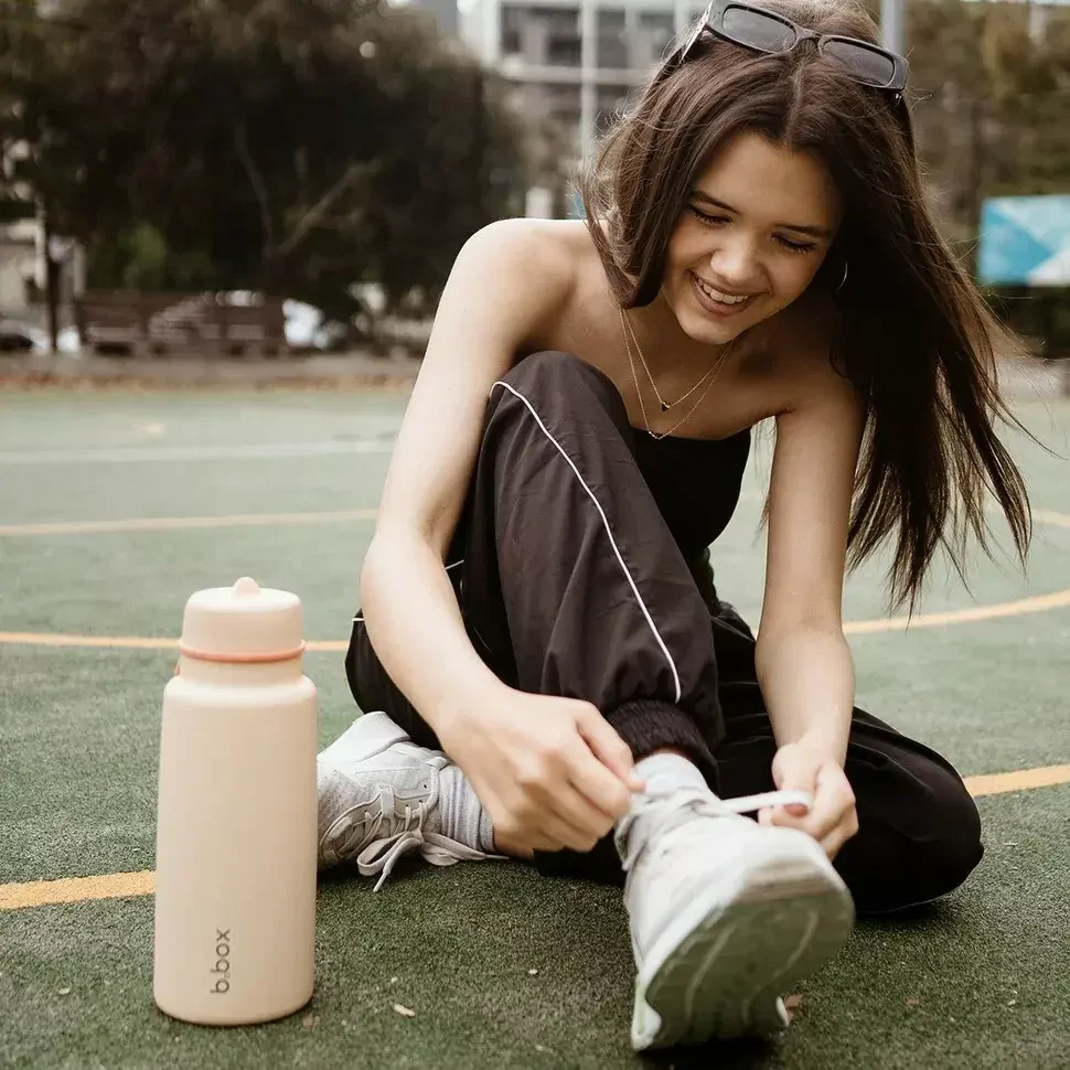 b.box Nerezová termolahev s brčkem 1l - Melon Mist