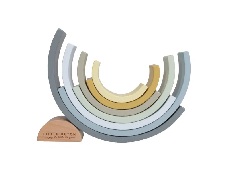 Little Dutch Skládačka dřevěná duha Blue
