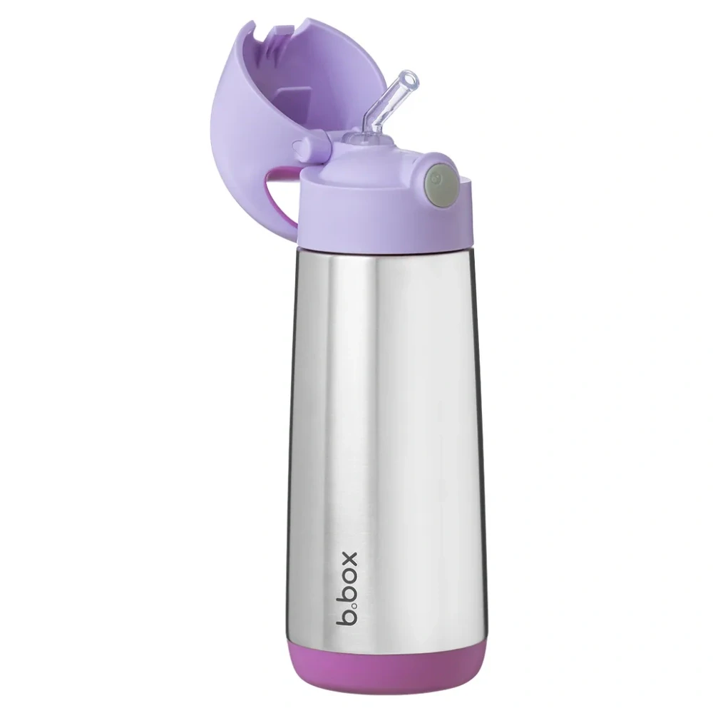 b.box Termoska na pití s brčkem 500 ml Sugar Plum