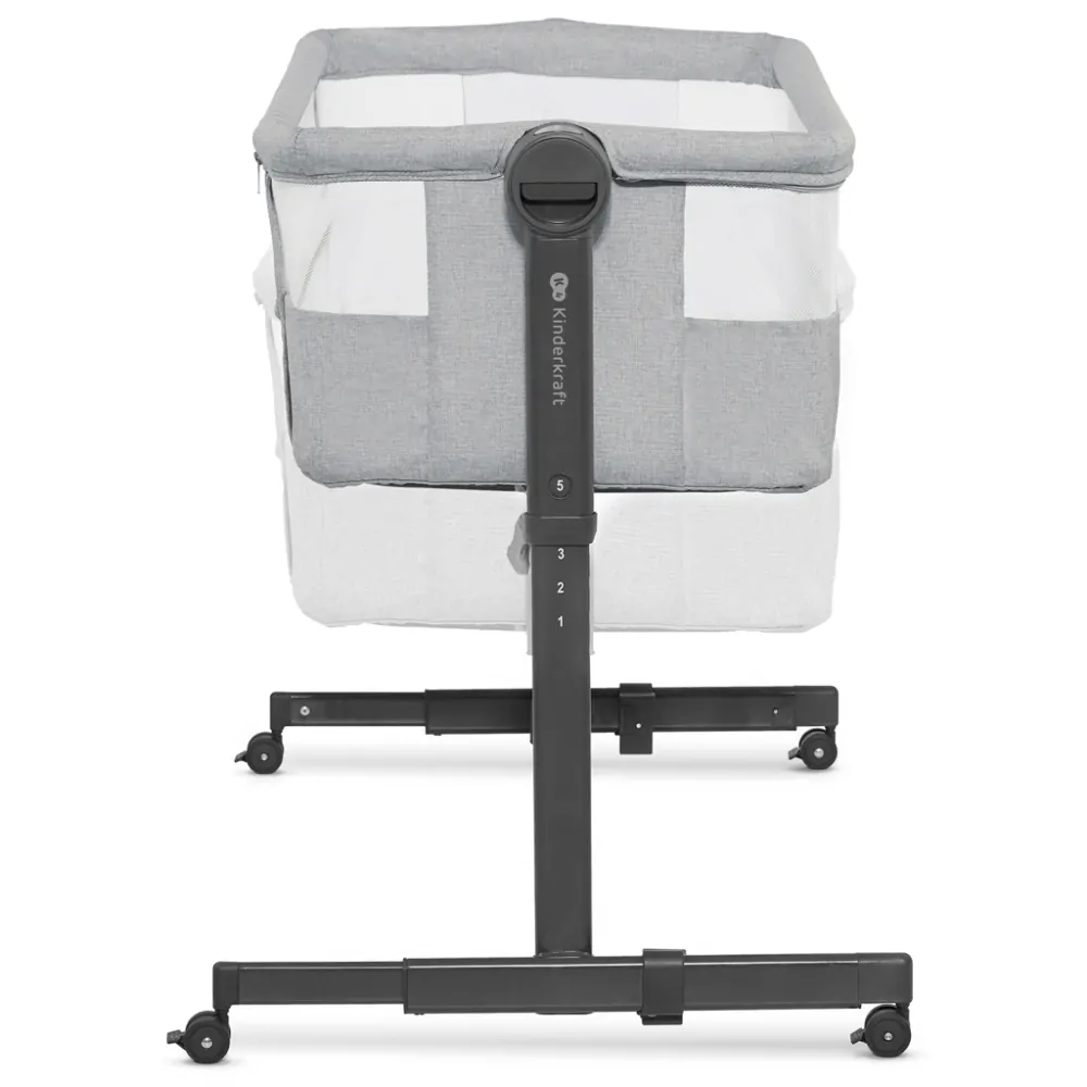 KINDERKRAFT Postýlka dětská polohovatelná Neste Up2 Light Grey