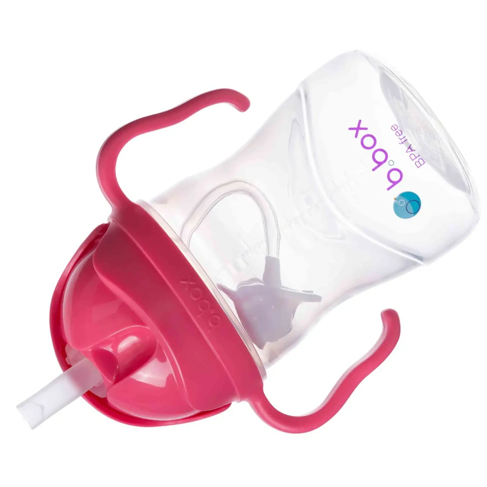 b.box Hrneček s brčkem 240ml Malina