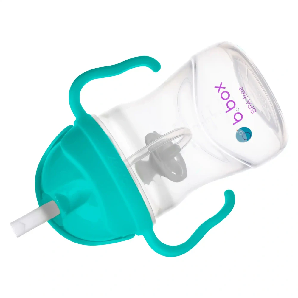 b.box Hrneček s brčkem 240ml Nefritově zelený