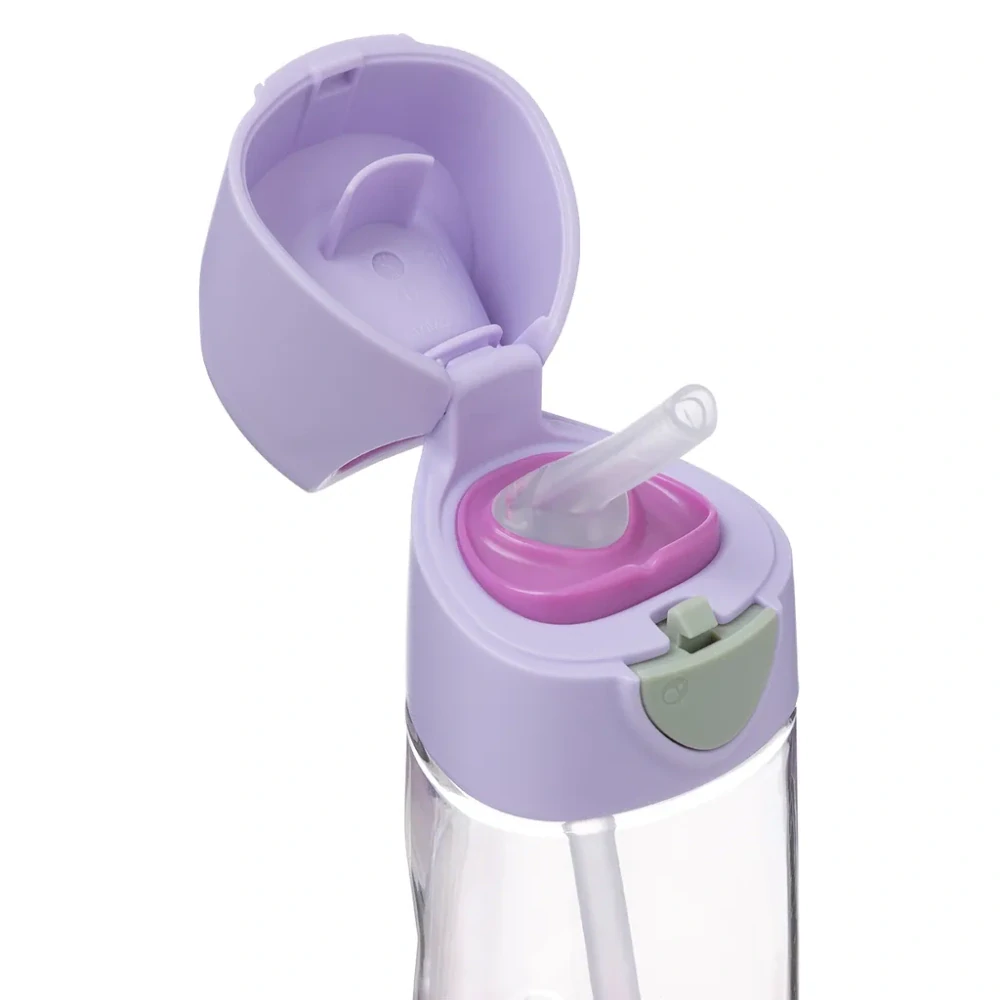 b.box Lahev na pití s brčkem 450 ml - Sugar Plum