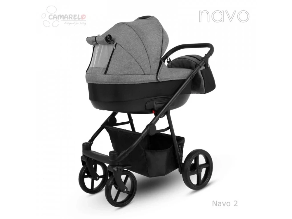 Dětský kočárek Camarelo Navo -2 Tmavá šedá