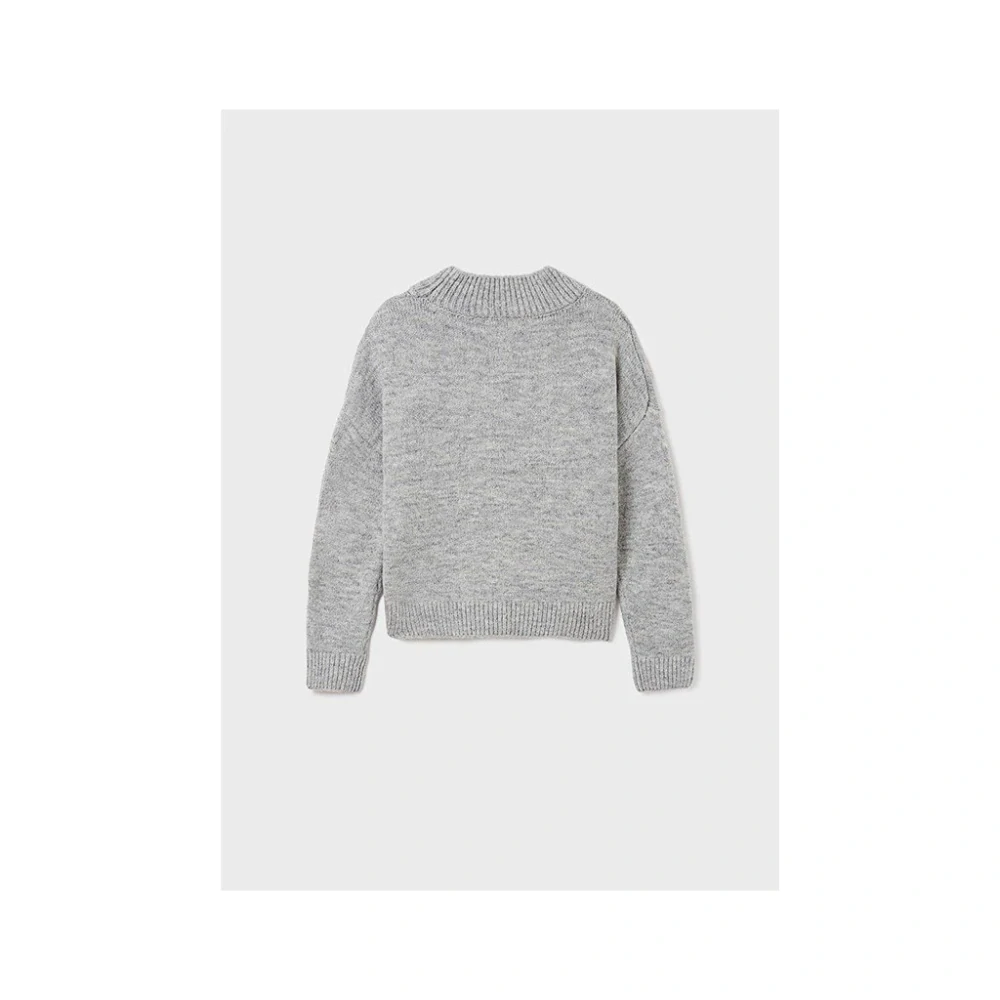 Dívčí svetr s hvězdami Mayoral 7374-32 Šedý velikost 162