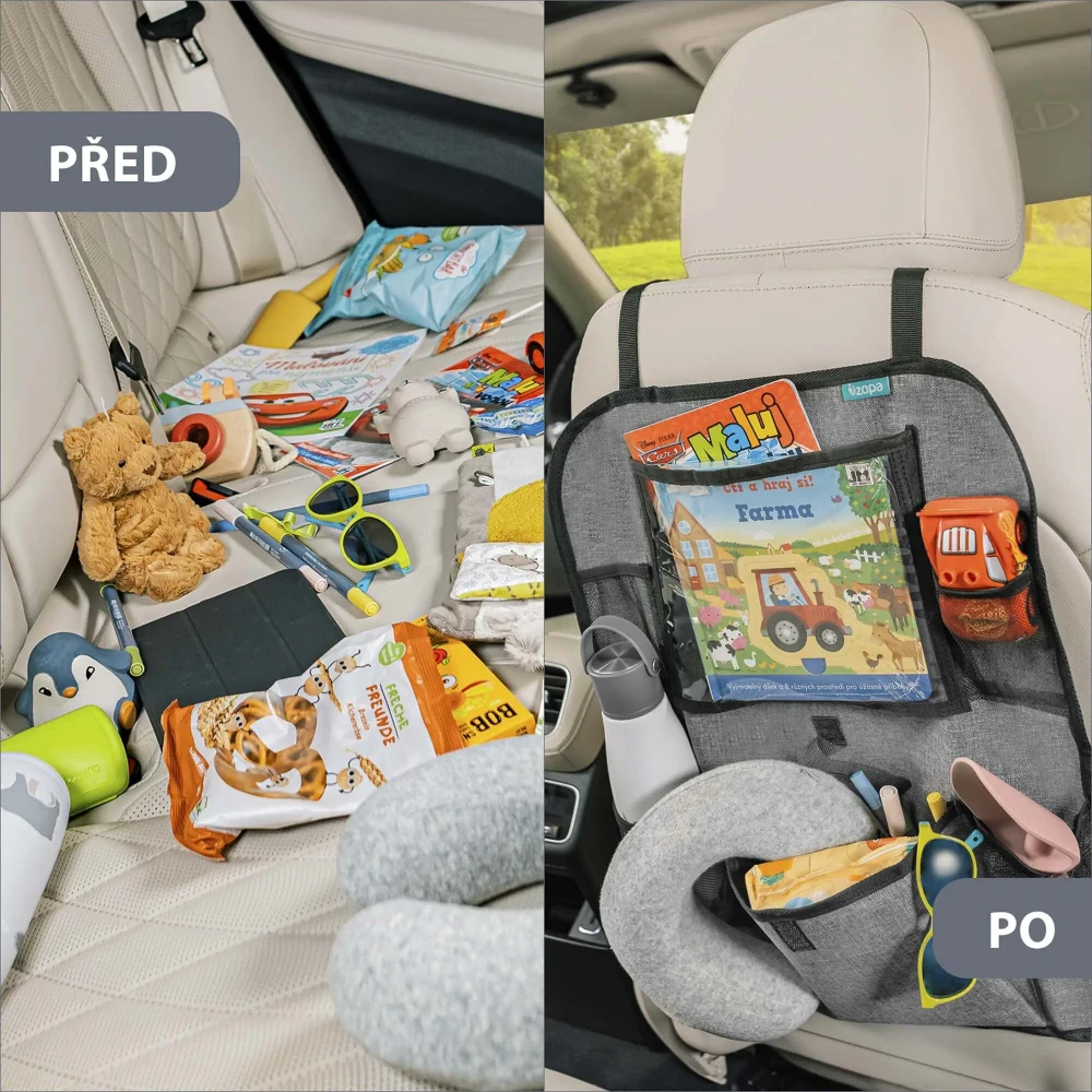ZOPA Organizér na sedadlo + kapsa na tablet Grey