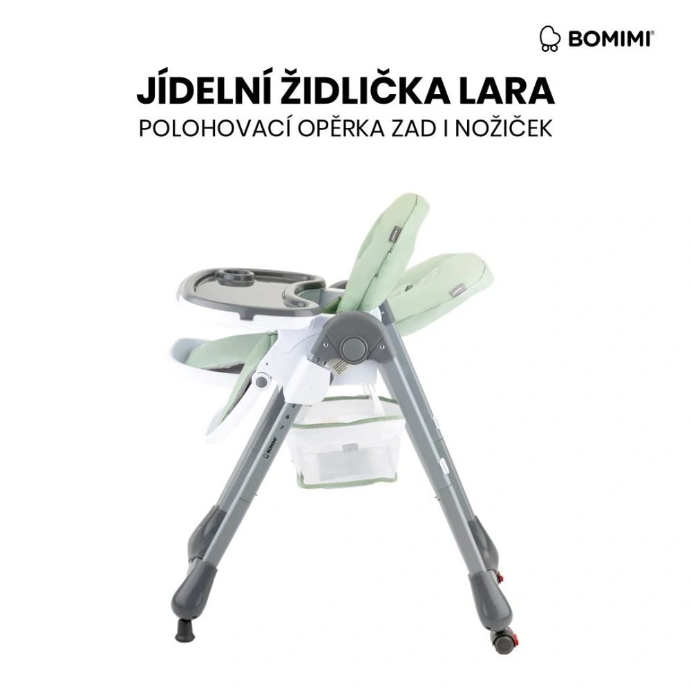 Bomimi jídelní židle LARA ekokůže green