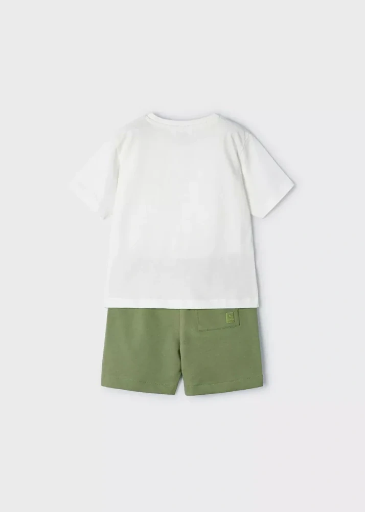 Chlapecká souprava s kraťasy Mayoral 3605-10 khaki velikost 92