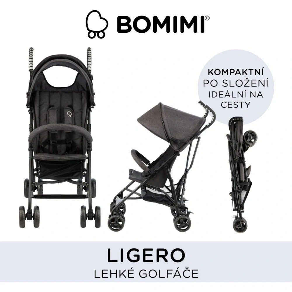 Bomimi LIGERO golfky, (6m-15kg), ANTHRACITE  melange