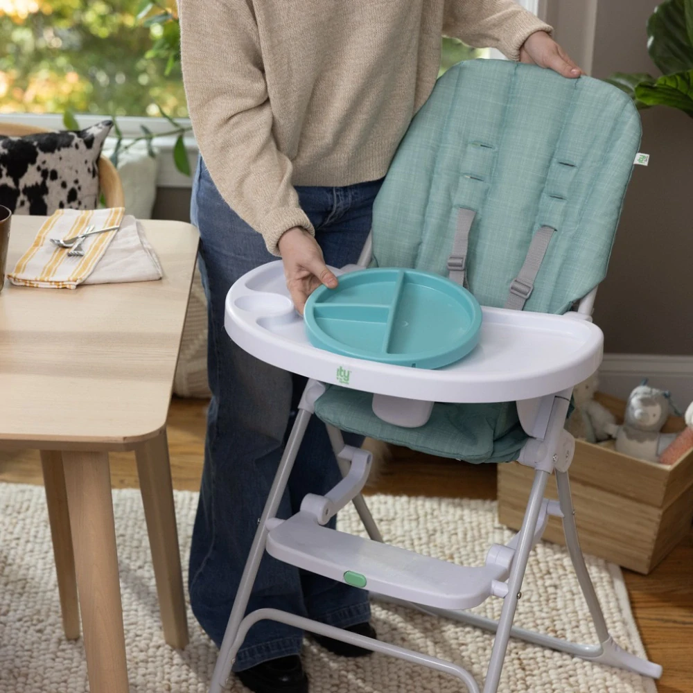 INGENUITY Židle jídelní skládací Sun Valley™ Teal 6m+ do 15 kg