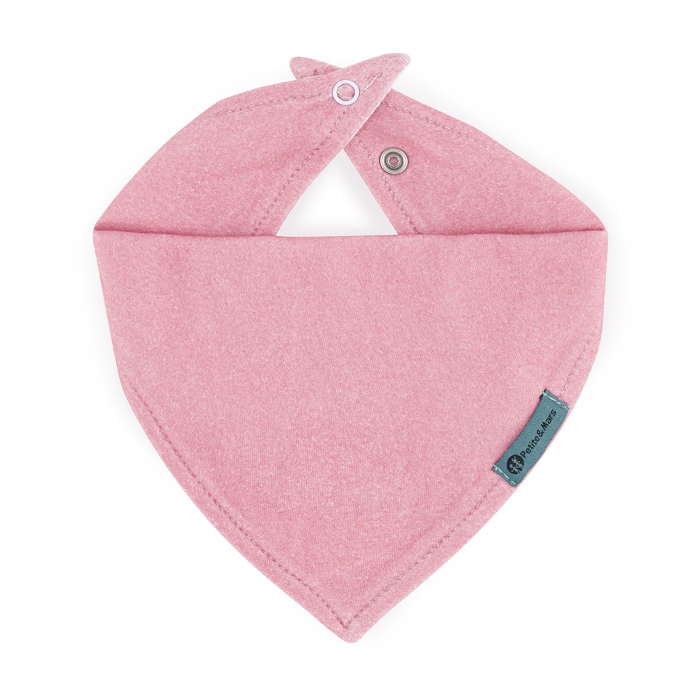 PETITE&MARS Bryndák bandana Luke 2 ks Beige Strawberies&Dusty Rose 3m+