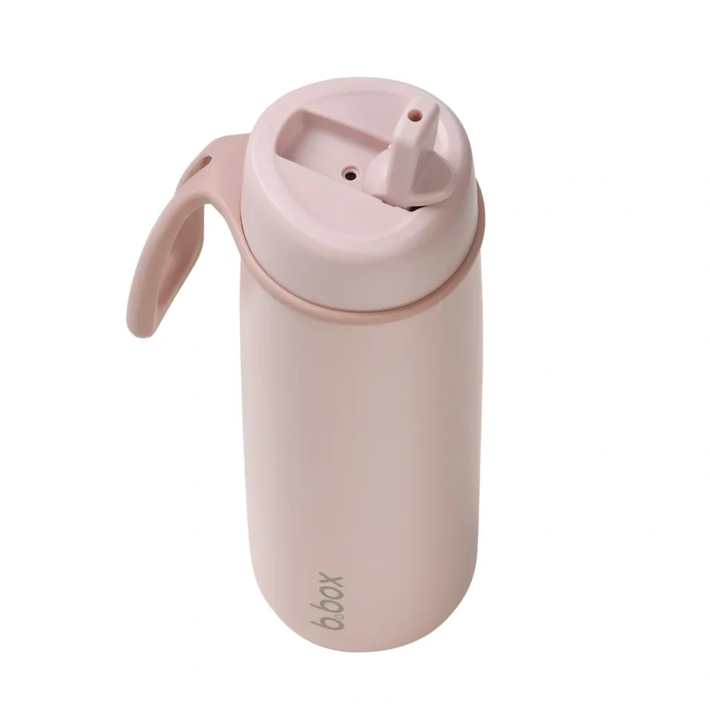 b.box Nerezová termolahev s brčkem 690 ml - Blush Crush
