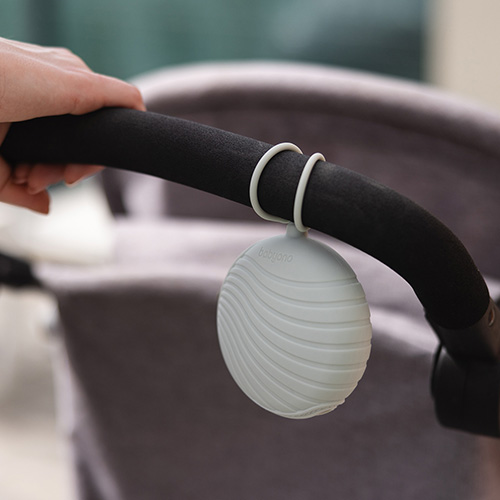 BABYONO Pouzdro na dudlík silikonové růžové 0m+