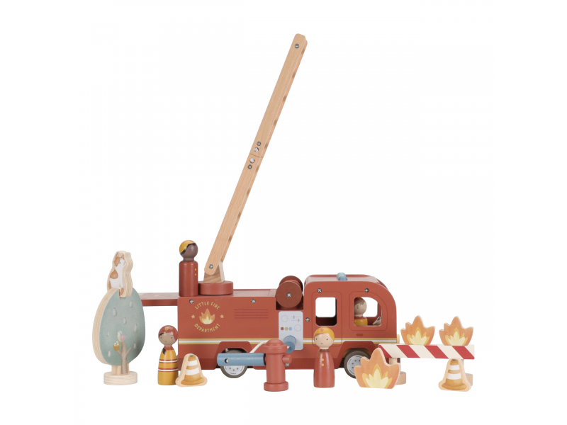 Little Dutch Hasičský náklaďák dřevěný