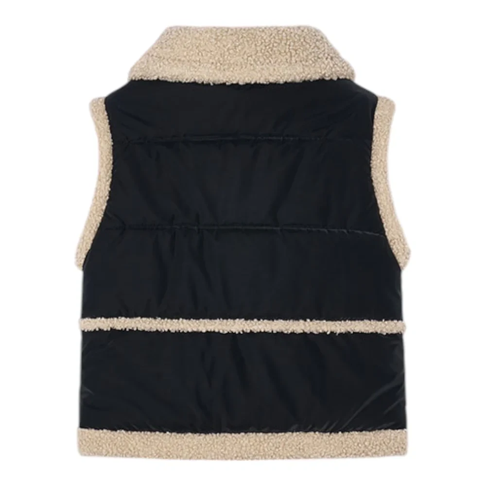 Dívčí prošívaná vesta s beránkem Mayoral 4313-17 černá