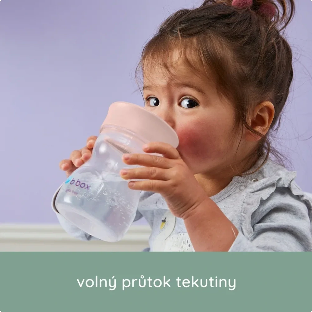 b.box Náhradní víčko na Hrneček pro batolata - růžové