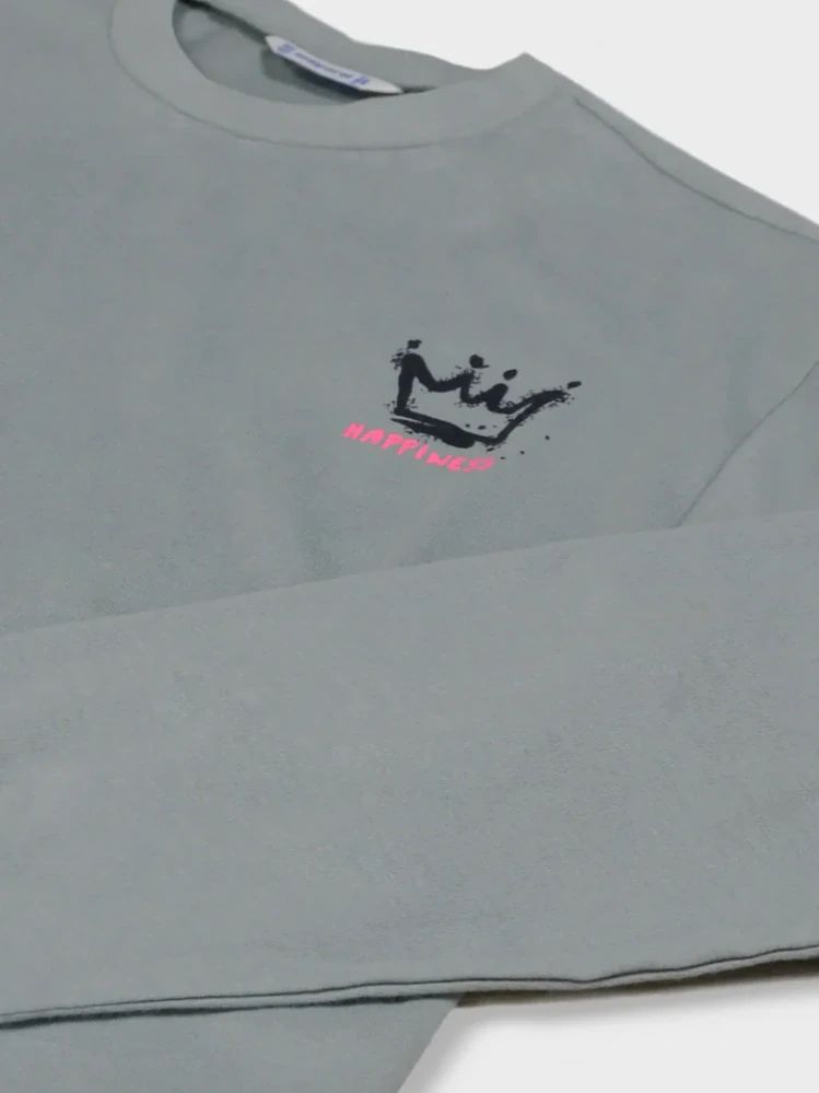 Dívčí triko Mayoral 7025-26 Šedé velikost 157